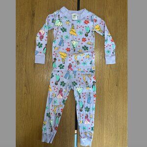 Hanna Andersson Toddler Girl Disney Princess Pajamas Size 3T
